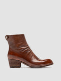 WADE 002 - Brown Leather Zipped Boots - 0
