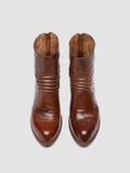 WADE 002 - Brown Leather Zipped Boots - 1