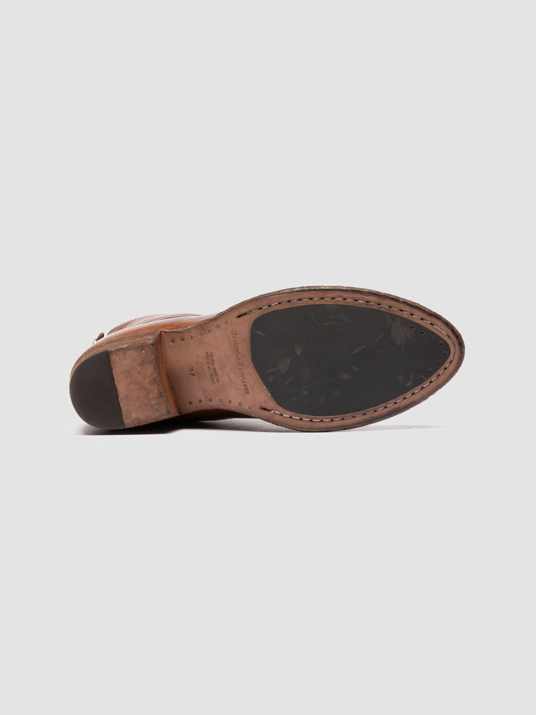 WADE 002 - Brown Leather Zipped Boots