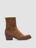 WADE 003 - Brown Suede Zipped Boots - 0
