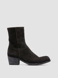 WADE 003 - Black Suede Zipped Boots - 0