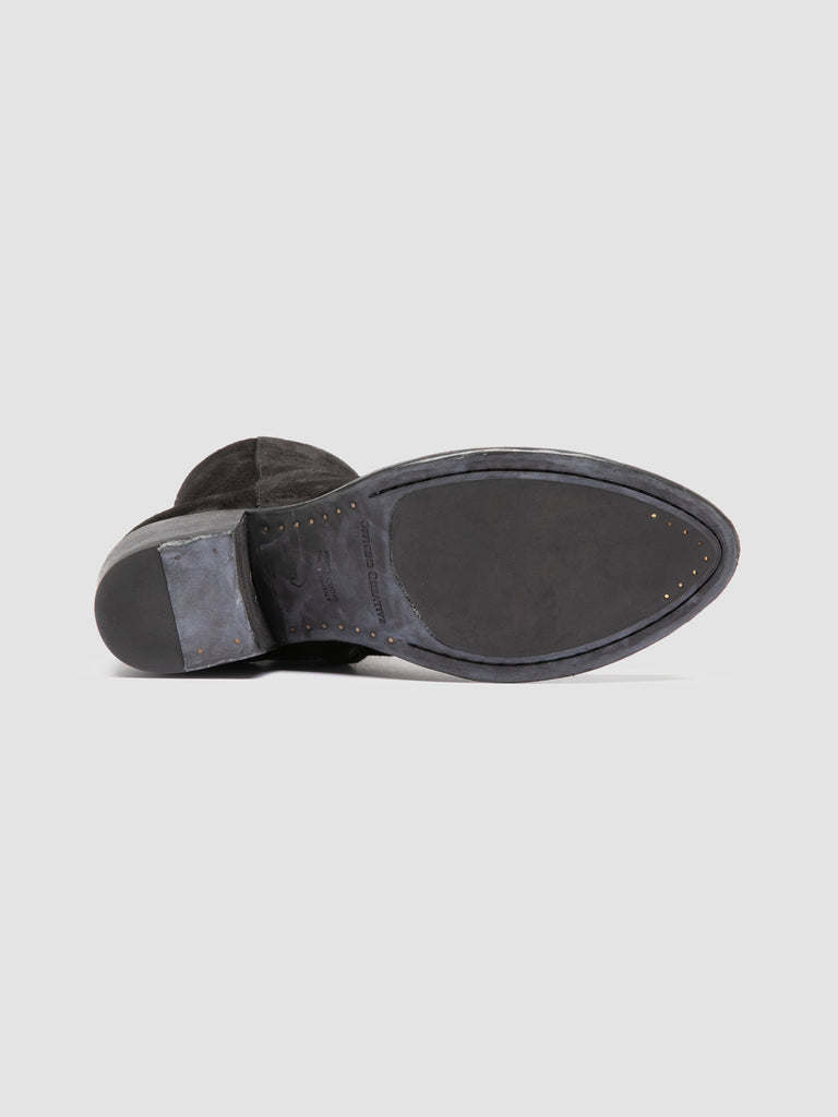 WADE 003 - Black Suede Zipped Boots
