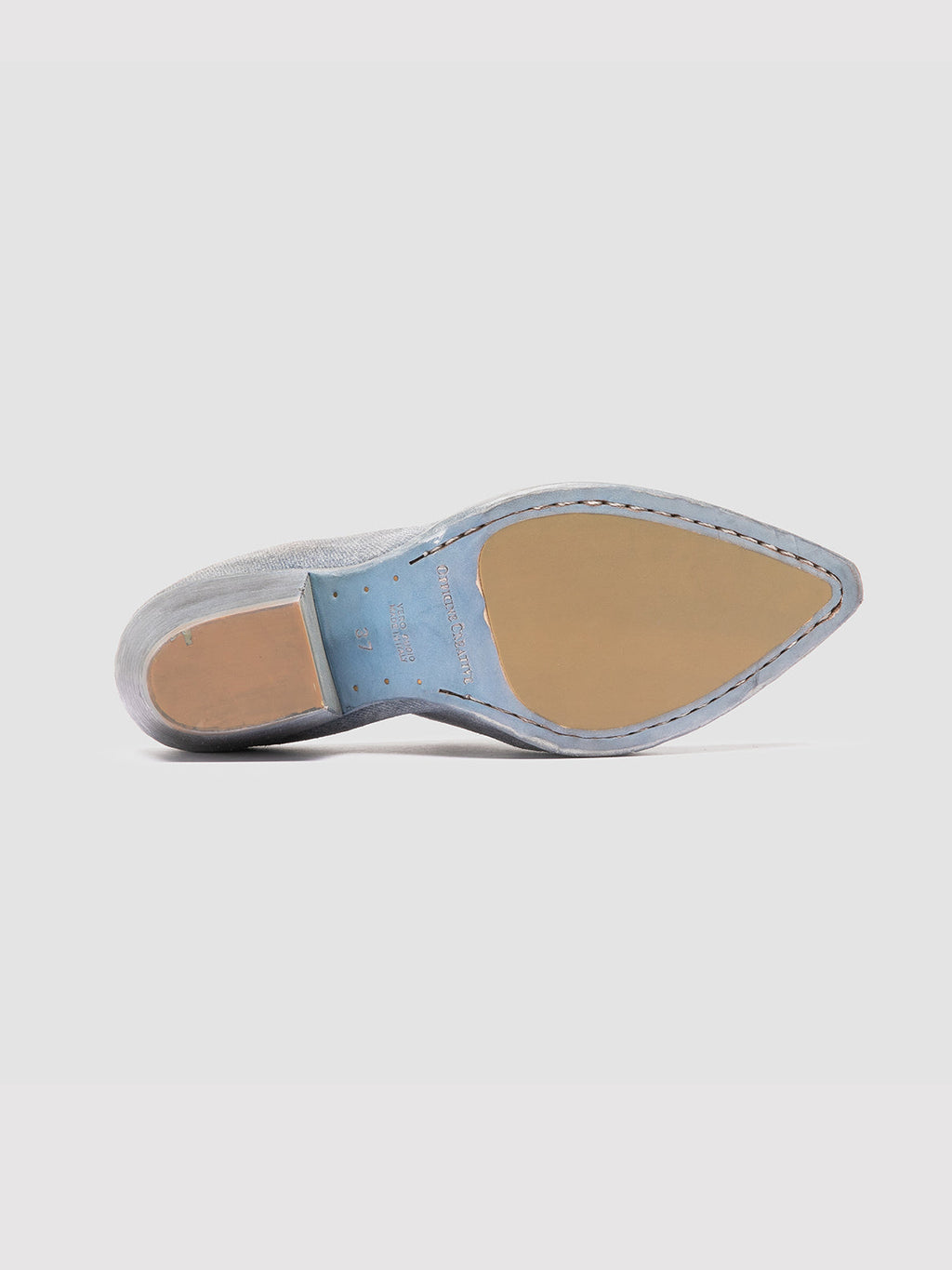 WANDA DD 101 - Blue Suede Mule Sandals