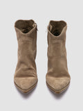 WANDA DD 103 - Taupe Suede Zip Boots