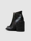 WIDE 001 - Black Leather Zipped Boots