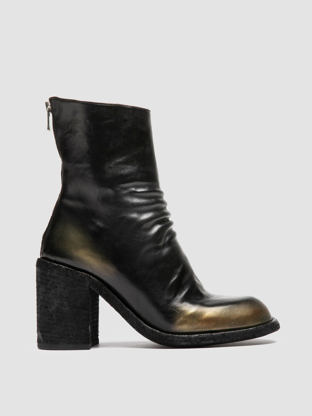 WIDE 002 - Black Leather Zipped Boots Women Officine Creative - 5