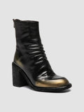 WIDE 002 - Black Leather Zipped Boots