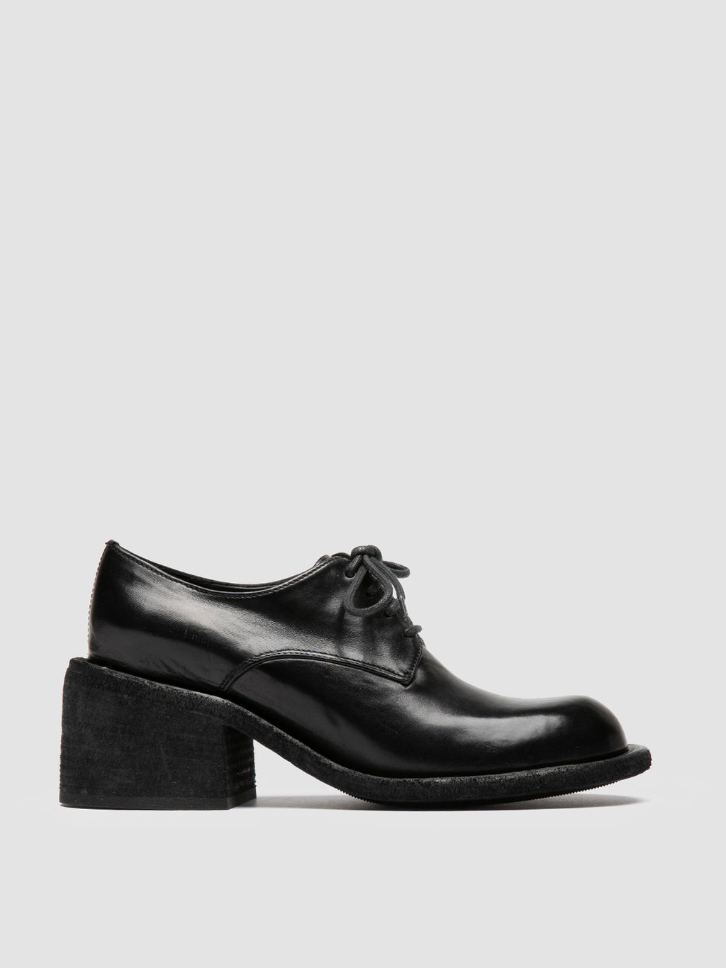 WILDS 001 - Black Leather Derby Shoes Women Officine Creative - 5