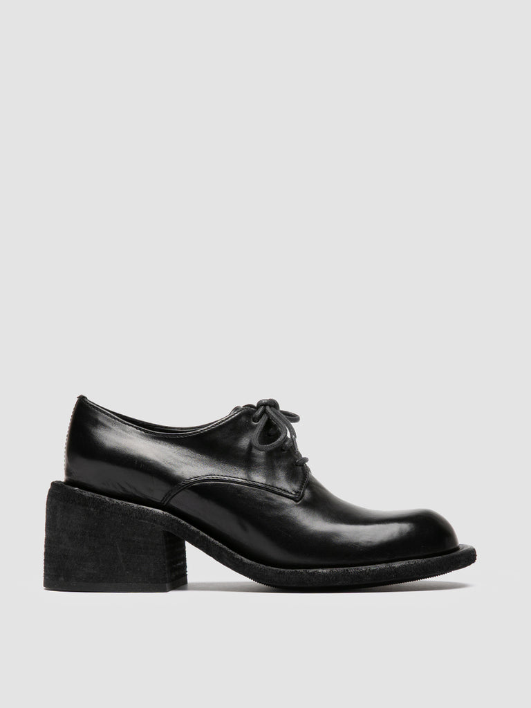WILDS 001 - Black Leather Derby Shoes