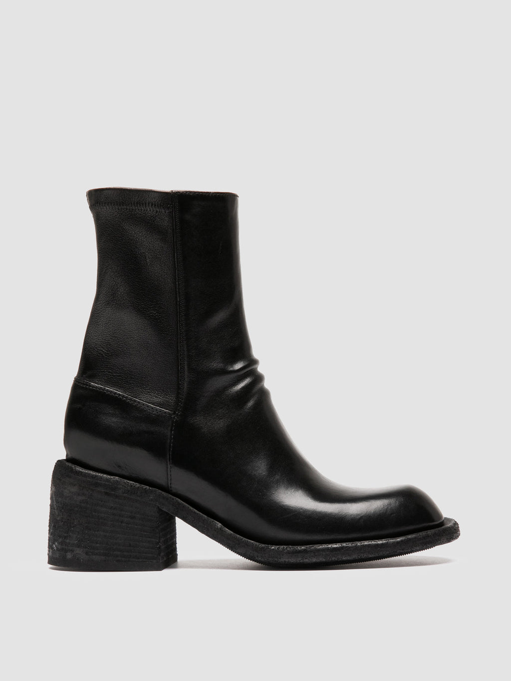 WILDS 019 - Black Leather Zipped Boots - 0