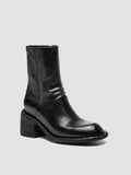 WILDS 019 - Black Leather Zipped Boots - 2