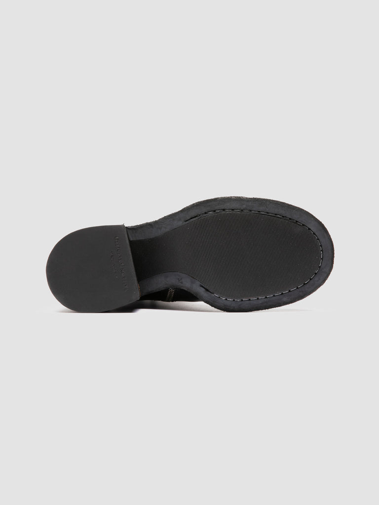 WILDS 019 - Black Leather Zipped Boots