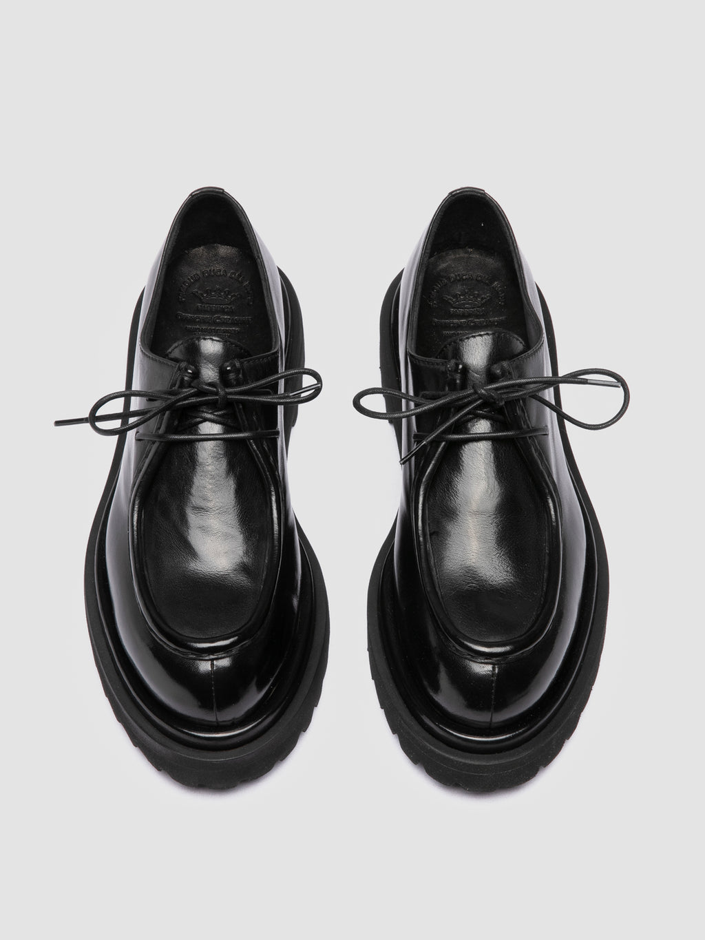 WISAL DD 125 - Black Leather Derby Shoes - 1