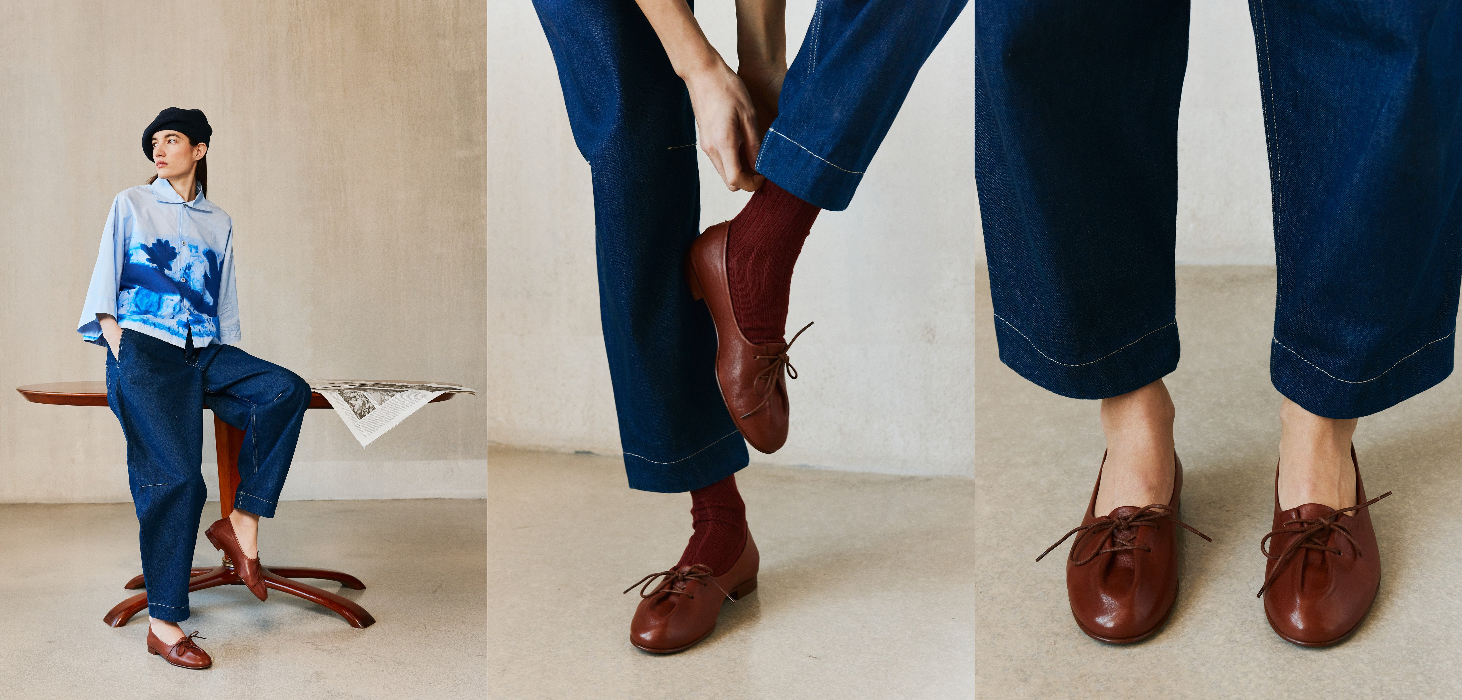 Officine Creative - women's brown ballerinas