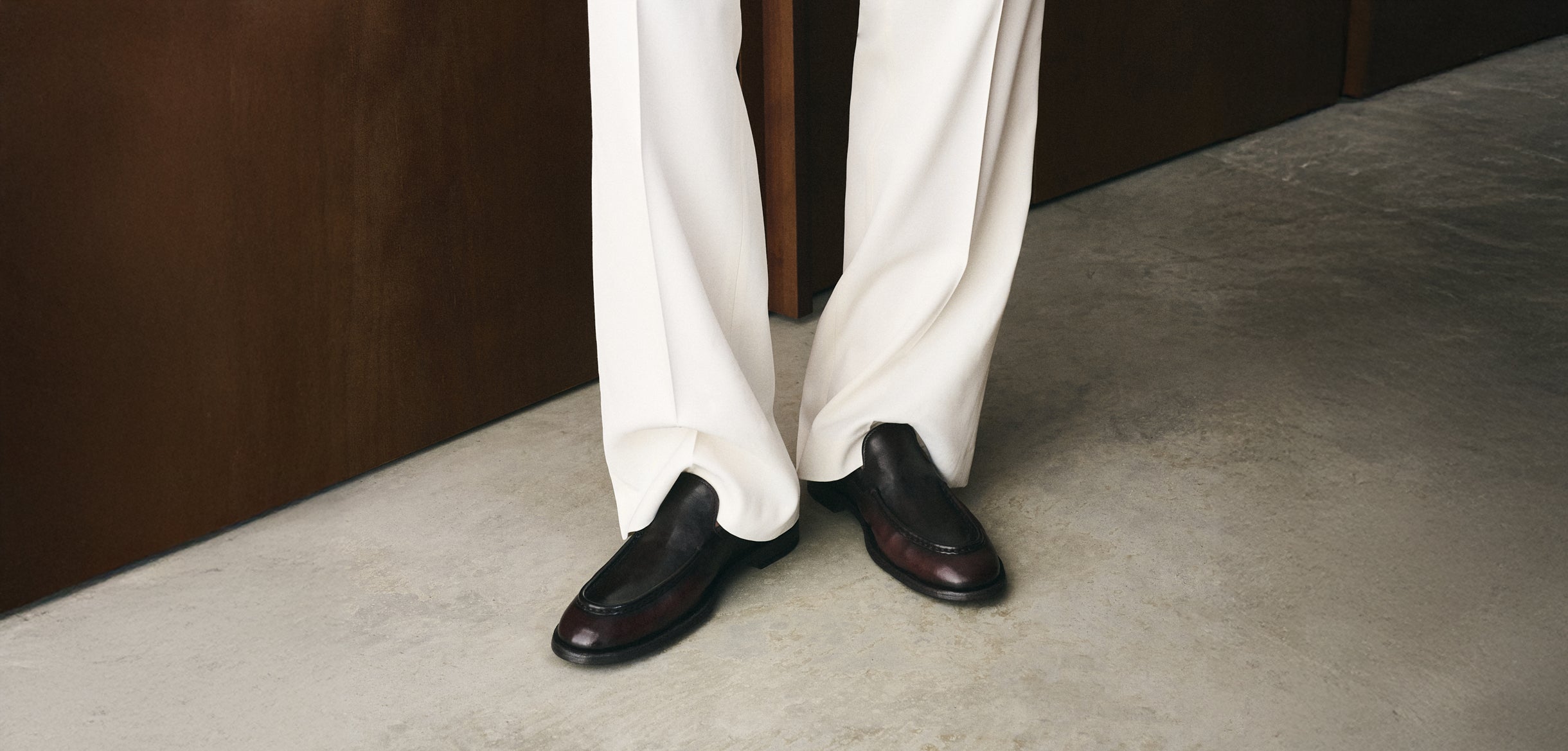 OFFICINE CREATIVE - Men's brown leather loafers