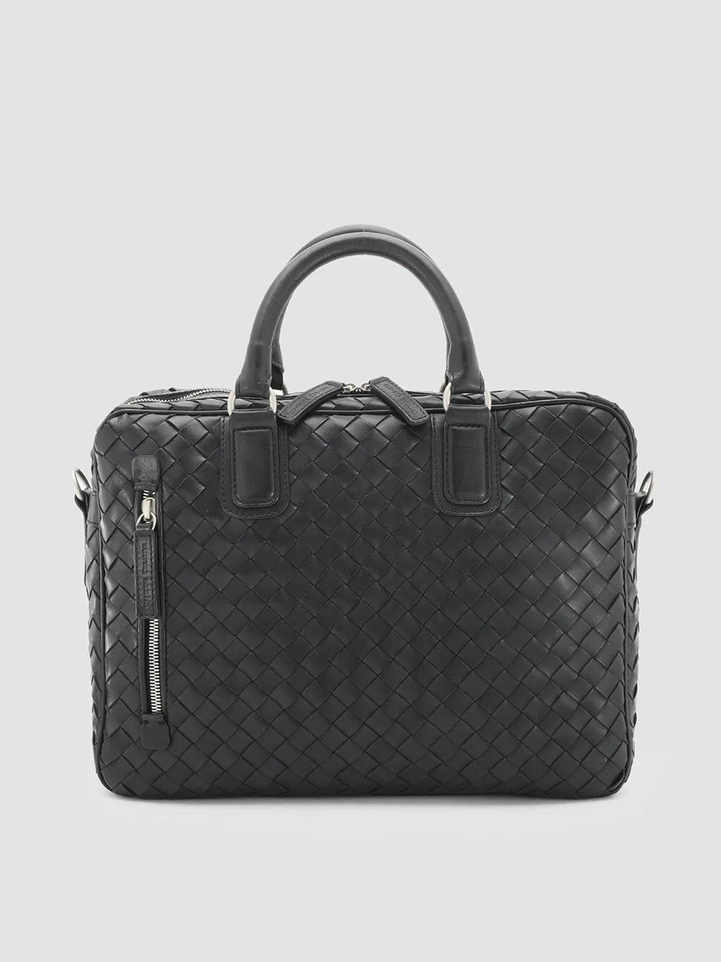 ARMOR 011 Nero - Black Woven Leather Bag Officine Creative - 1