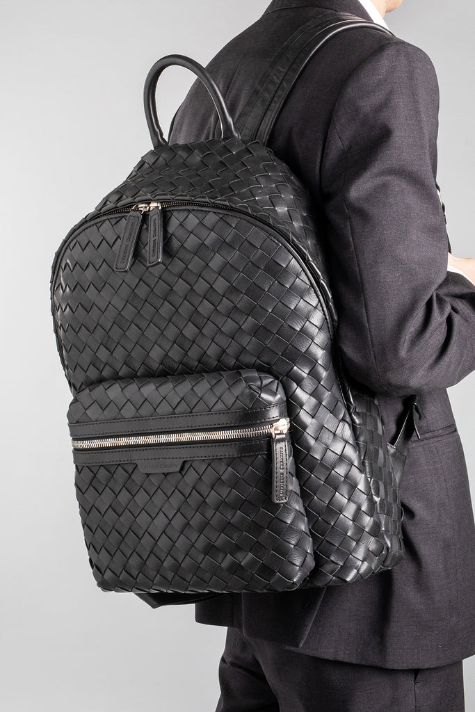 ARMOR 04 Nero - Black Leather backpack Officine Creative - 6