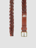 OC STRIP 20 - Brown Woven Leather Belt - 1