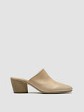 BETH 004 Taupe - Taupe Leather Mules Women Officine Creative - 1