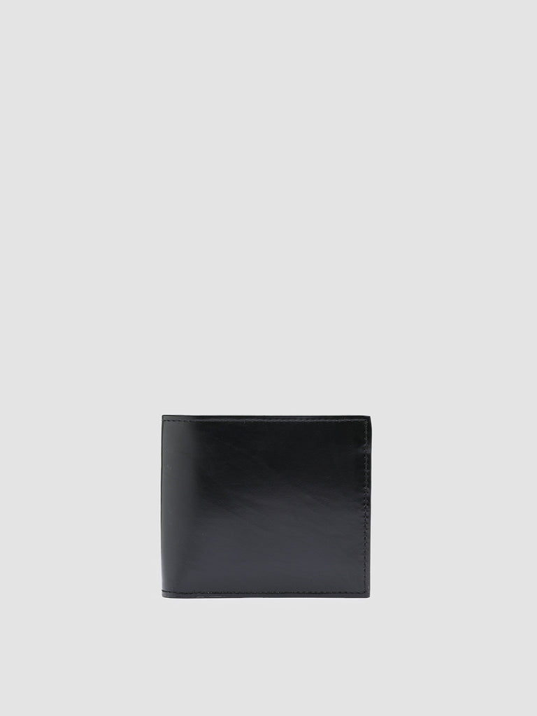 BOUDIN 23 Nero - Black Leather bifold wallet Officine Creative - 1
