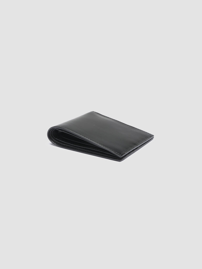 BOUDIN 23 Nero - Black Leather bifold wallet Officine Creative - 3