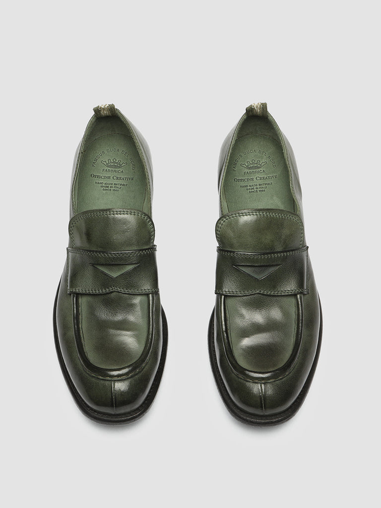 CALIXTE 020 Depths - green Leather loafers Women Officine Creative - 2