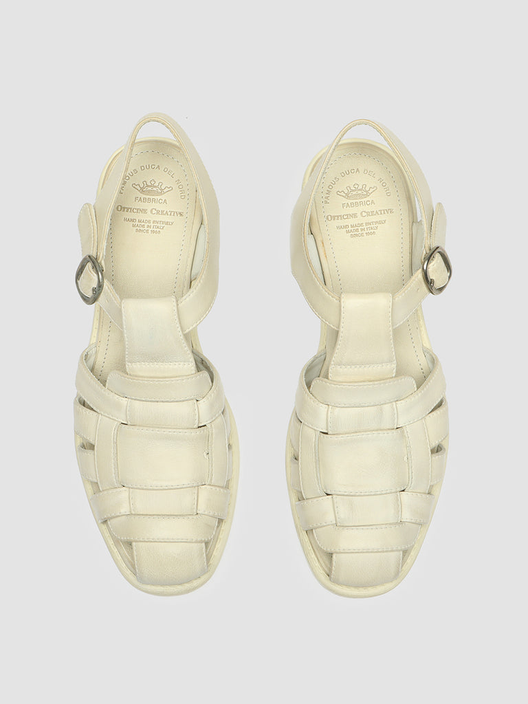 CALIXTE 045 Panna - Ivory Leather Sandals