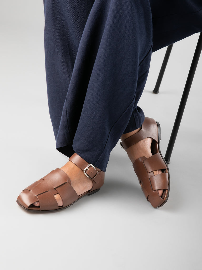 CUBA 003 Nebbia - White Leather sandals Women Officine Creative - 6
