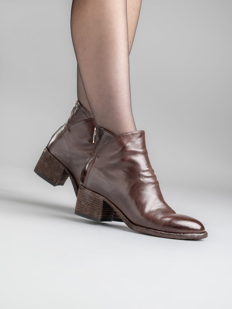 DENNER 100 Otto - Burgundy Leather Ankle Boots Women Officine Creative - 6