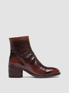 DENNER 101 Tabacco/Bordo - Brown Leather Ankle Boots Women Officine Creative - 1