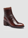 DENNER 101 - Burgundy Leather Ankle Boots - 2