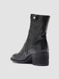 DENNER 107 Nero - Black Leather Ankle Boots Women Officine Creative - 4