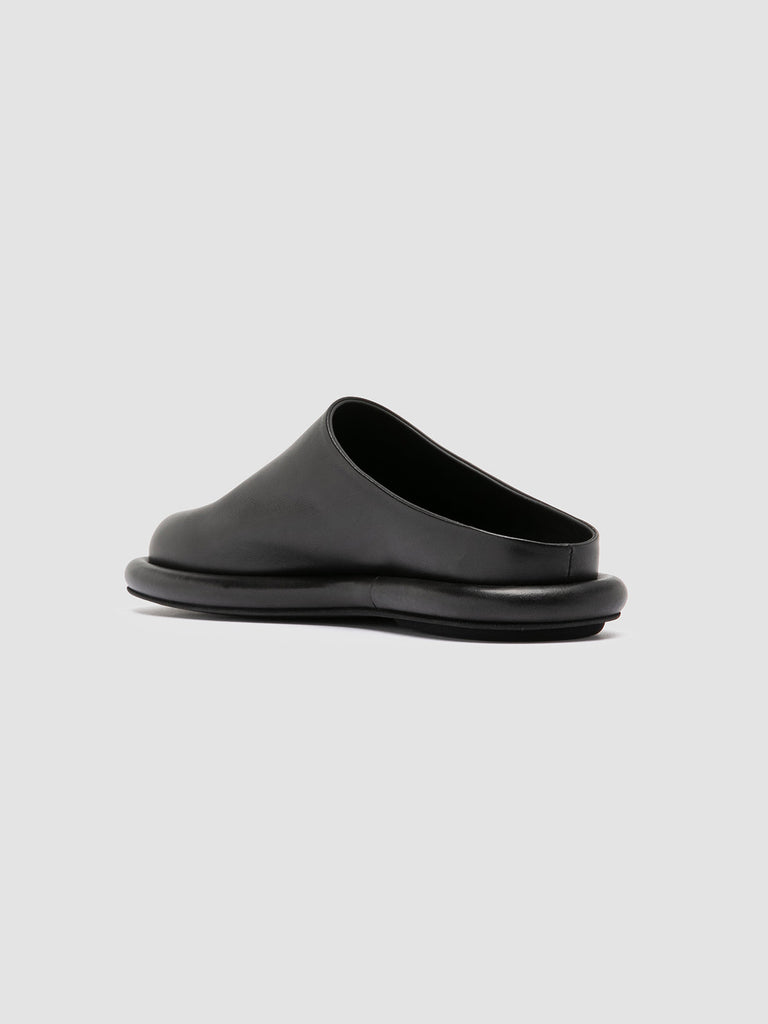 ESTENS 107 Nero - Black Leather Mule Sandals Women Officine Creative - 4