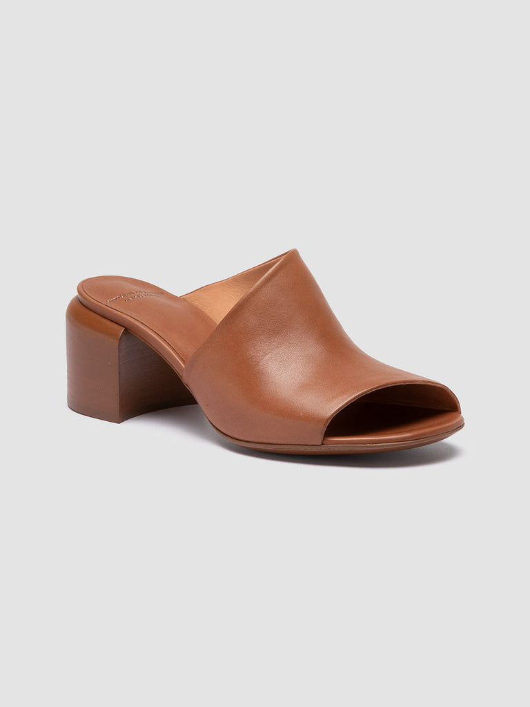 ETHEL 007 Rhum - Brown Leather Sandals Women Officine Creative - 3