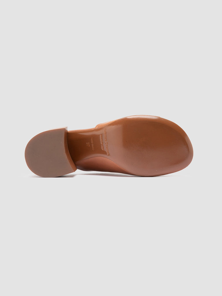 ETHEL 007 Rhum - Brown Leather Sandals Women Officine Creative - 5