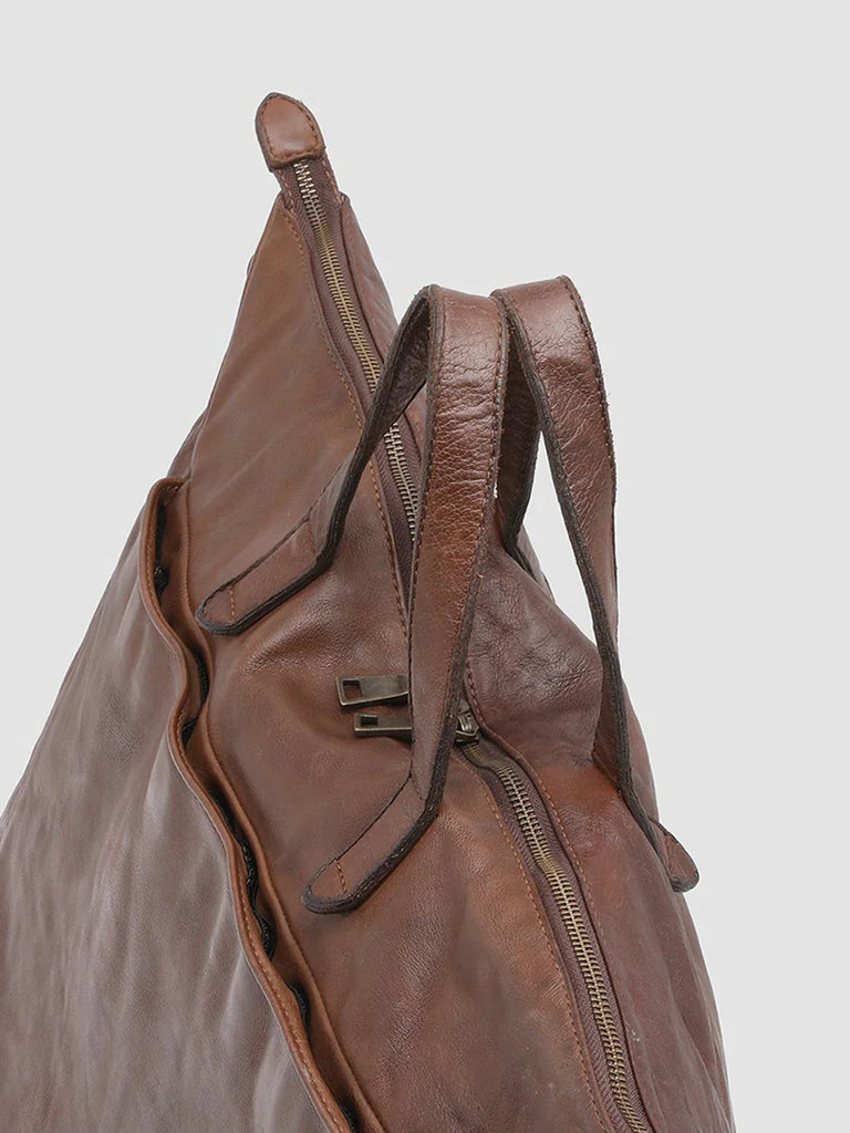 HELMET 26 Cigar - Brown Leather Tote Bag Officine Creative - 7