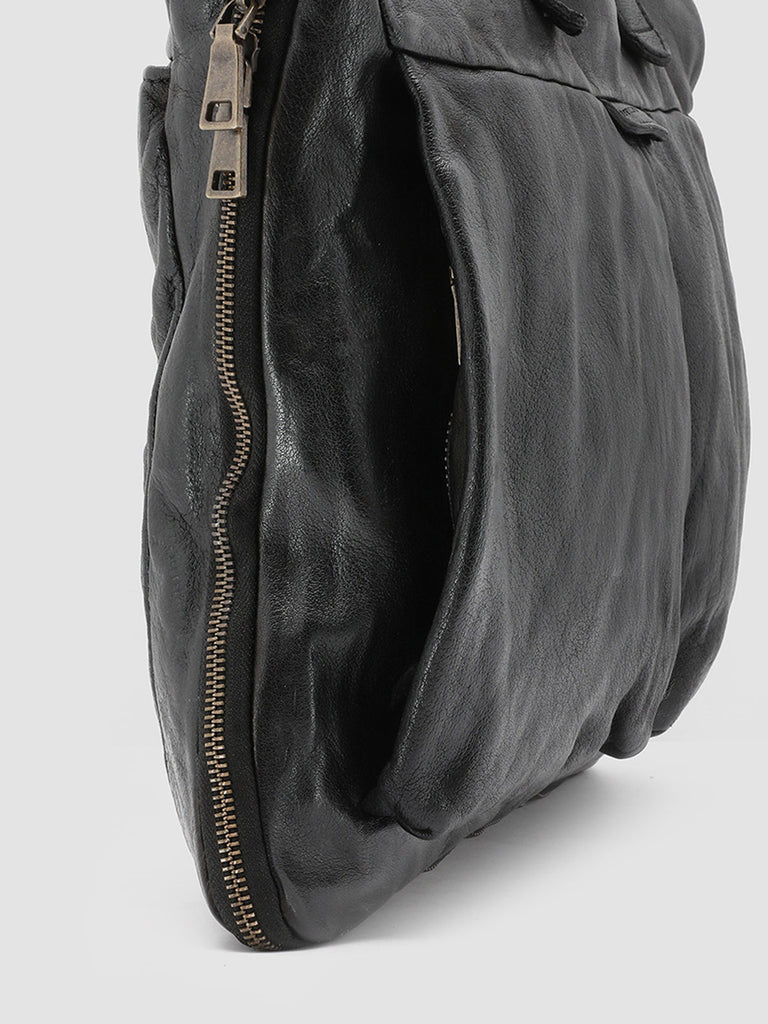 HELMET 29 Nero - Black Leather Briefcase Officine Creative - 8