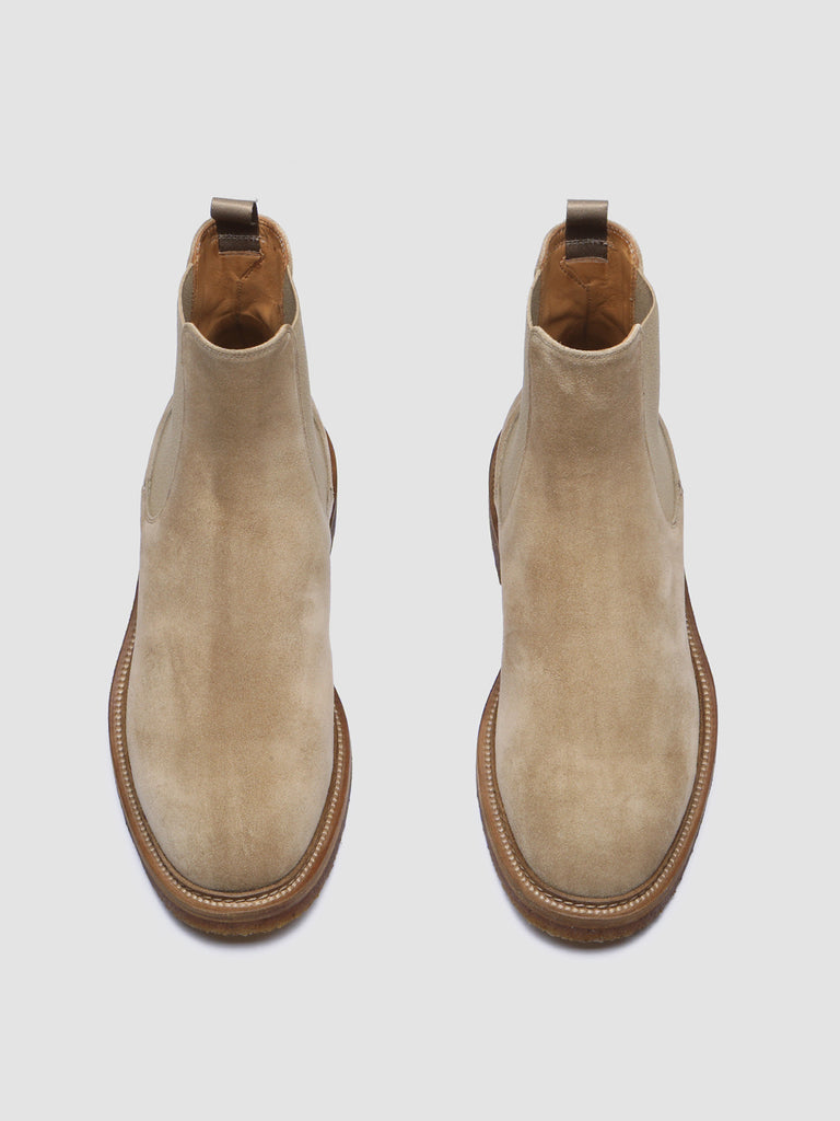 HOPKINS CREPE 117 Alce - Taupe Suede Chelsea Boots