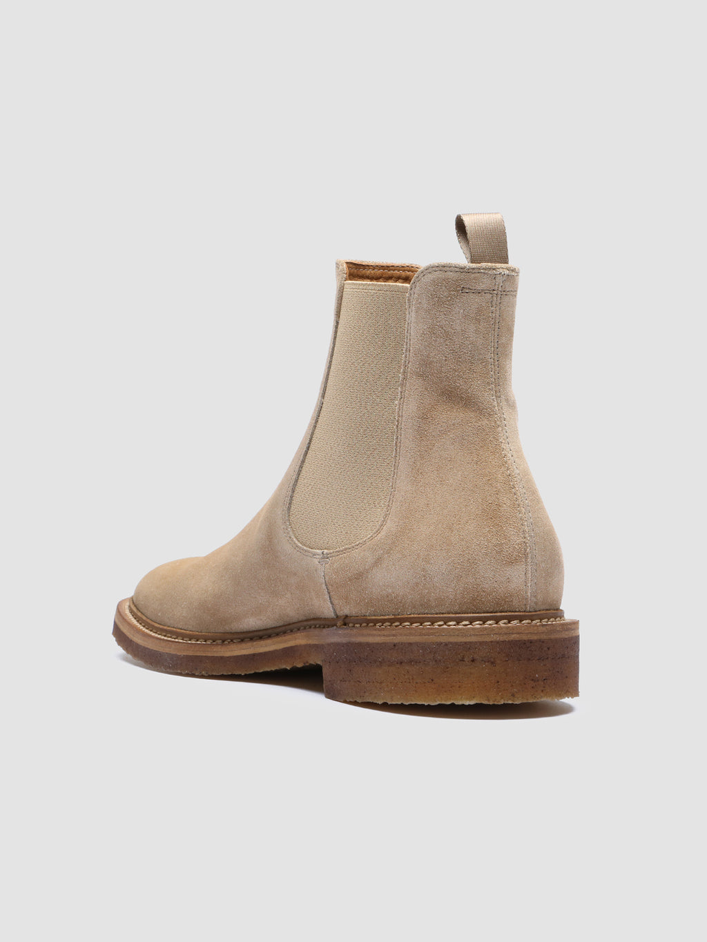 HOPKINS CREPE 117 Alce - Taupe Suede Chelsea Boots Men Officine Creative - 4