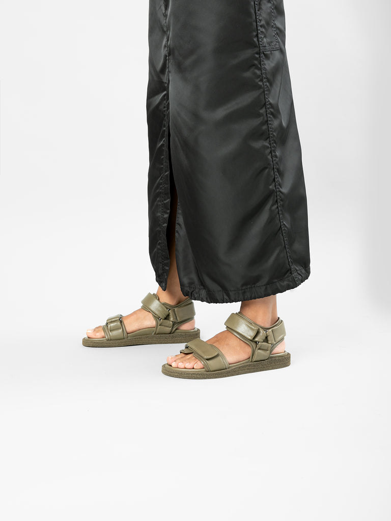 INNER 102 Conifera - Green Leather Sandals Women Officine Creative - 7