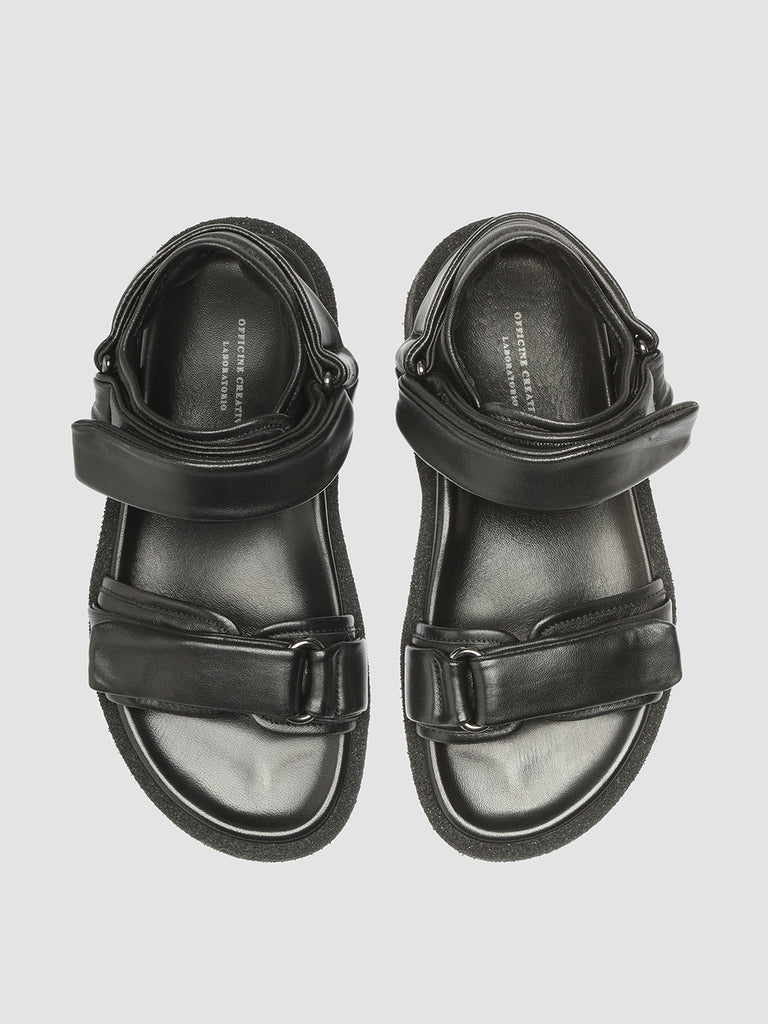 INNER 102 Nero - Black Leather Sandals Women Officine Creative - 2