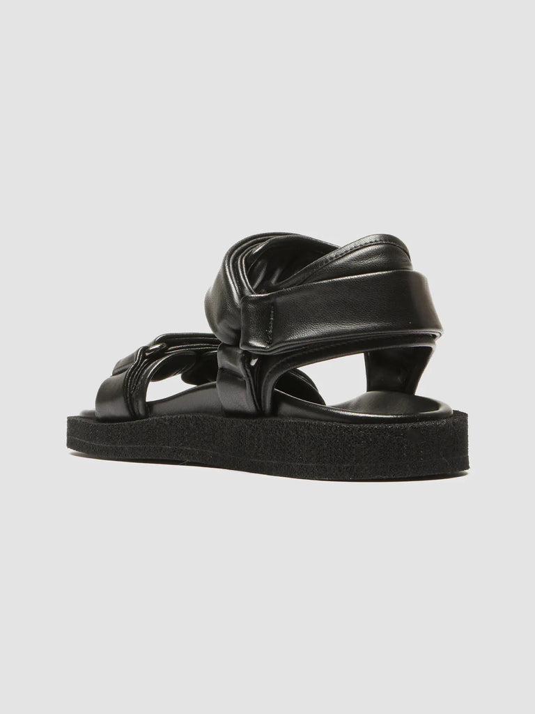 INNER 102 Nero - Black Leather Sandals Women Officine Creative - 4