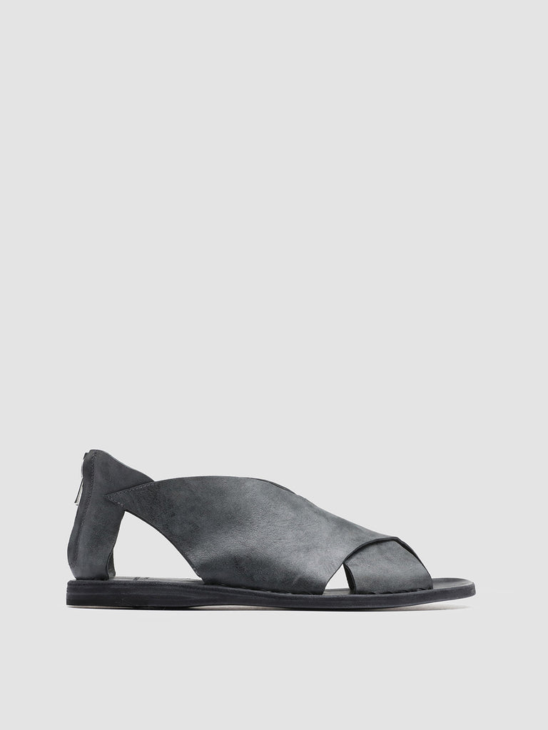 ITACA 026 Nero - Black Leather Sandals Women Officine Creative - 1