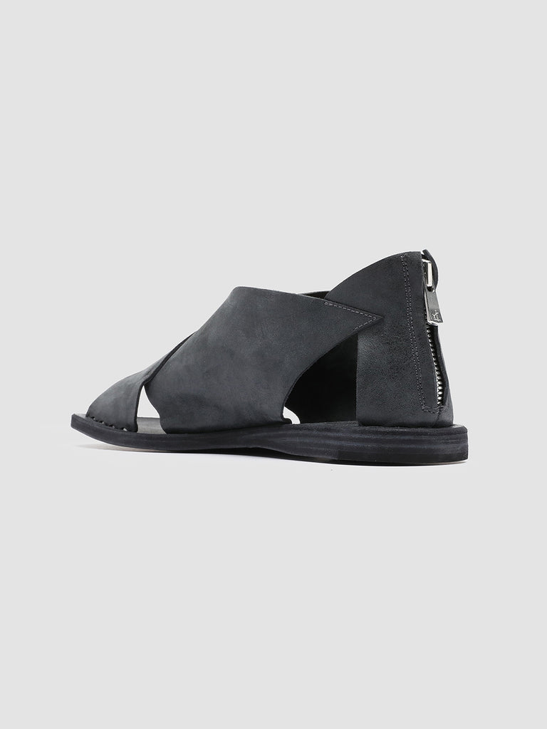 ITACA 026 Nero - Black Leather Sandals Women Officine Creative - 4