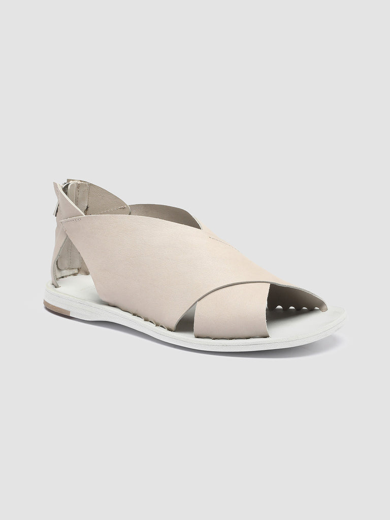 ITACA 026 Gesso - White Leather Sandals Women Officine Creative - 3