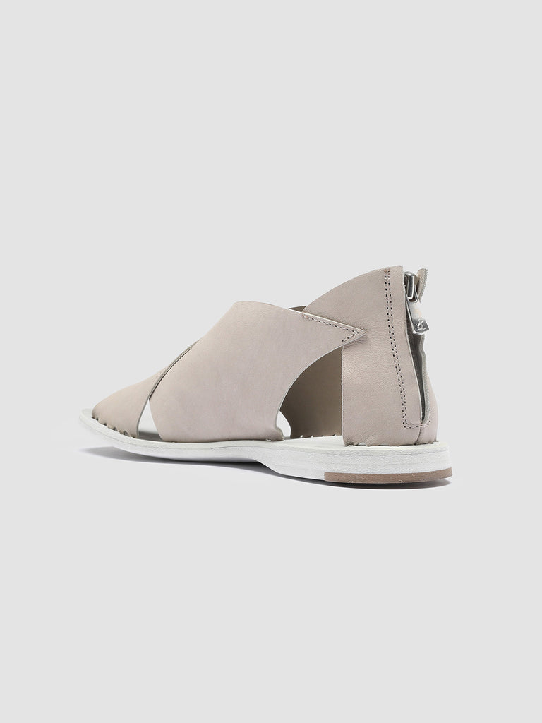 ITACA 026 Gesso - White Leather Sandals Women Officine Creative - 4