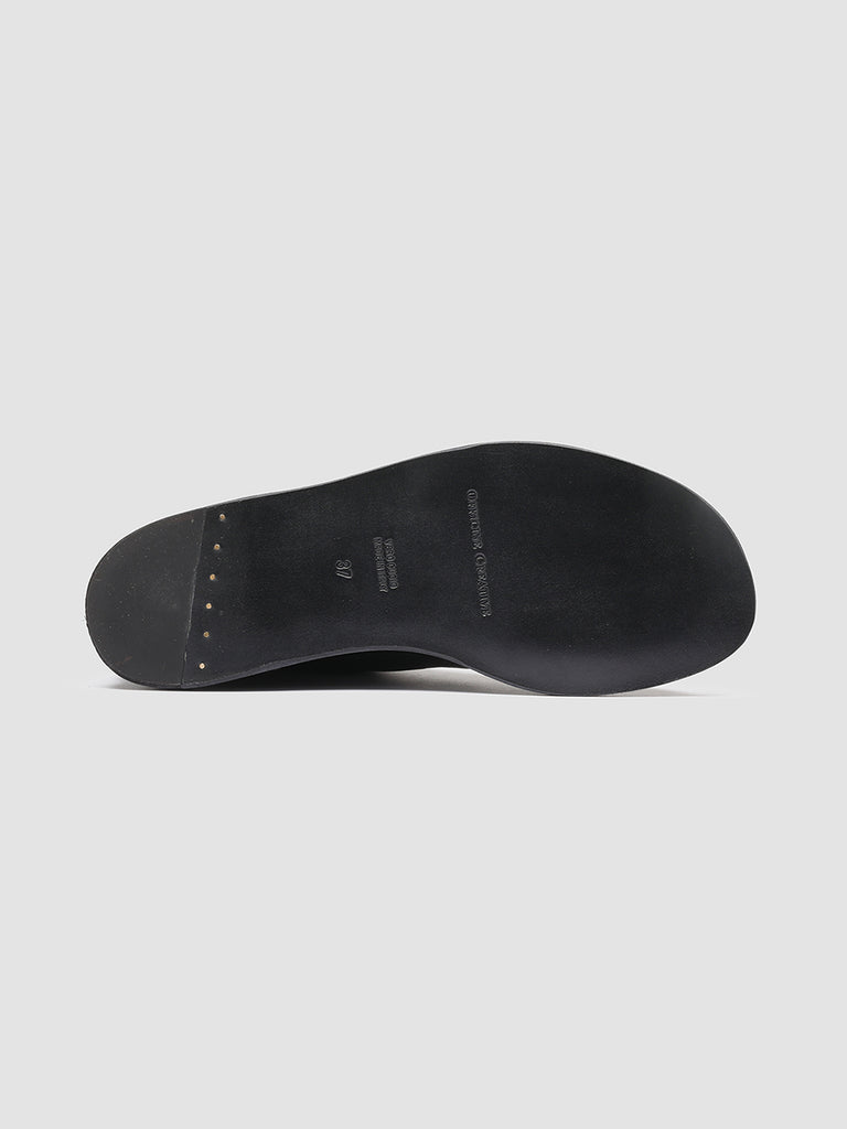 ITACA 032 Nero - Black Leather sandals