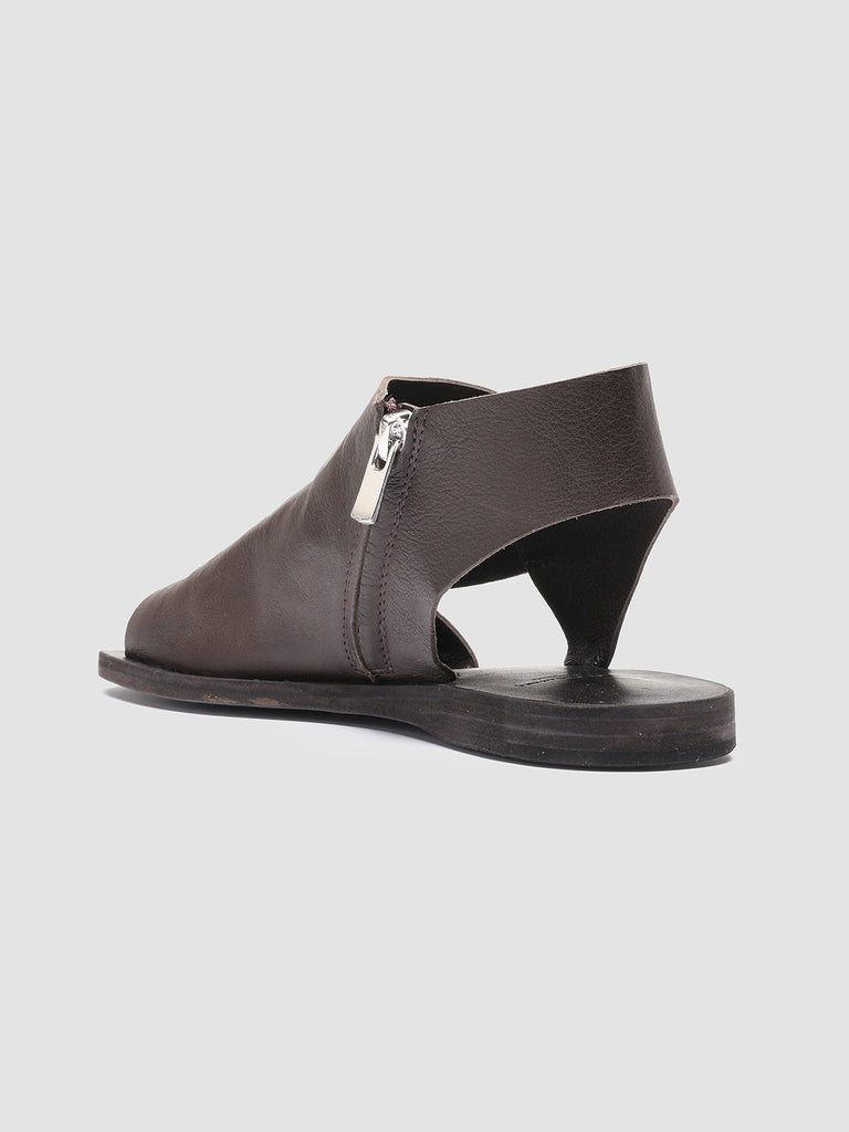 ITACA 033 Coffee - Brown Leather sandals Women Officine Creative - 4