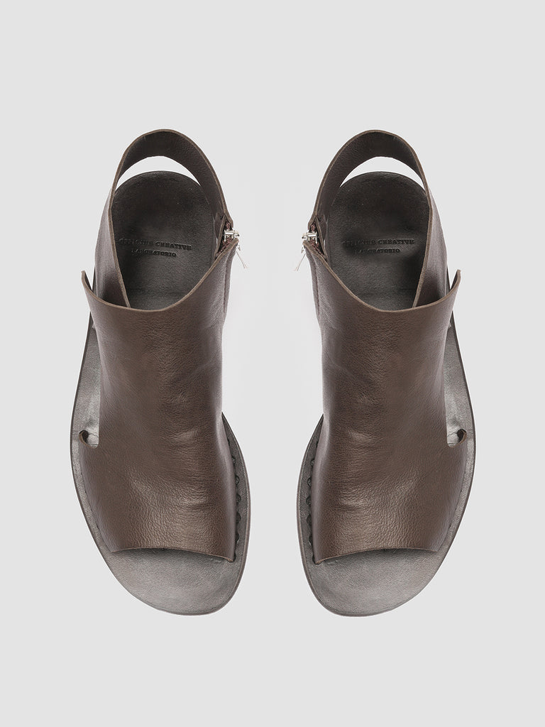 ITACA 033 Coffee - Brown Leather Sandals