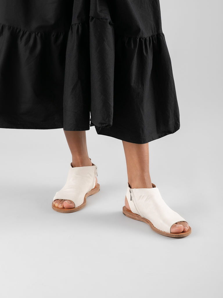 ITACA 033 Nebbia - White Leather sandals Women Officine Creative - 6